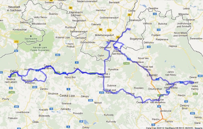 Projizdka 282,5 km