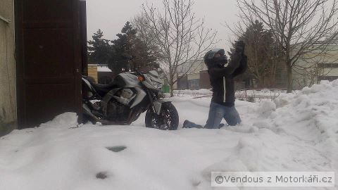 Zima na moto